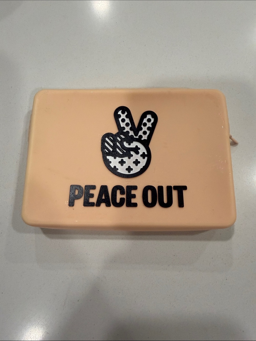 'Peace Out' Silicone acne dot Pouch